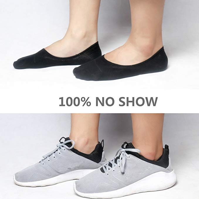 Anti-Slip Unisex men women Cotton Invisible No show Loafer Socks